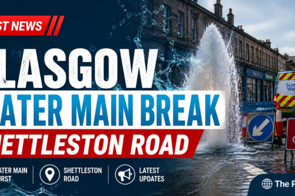 Glasgow Water Main Break Shettleston Road